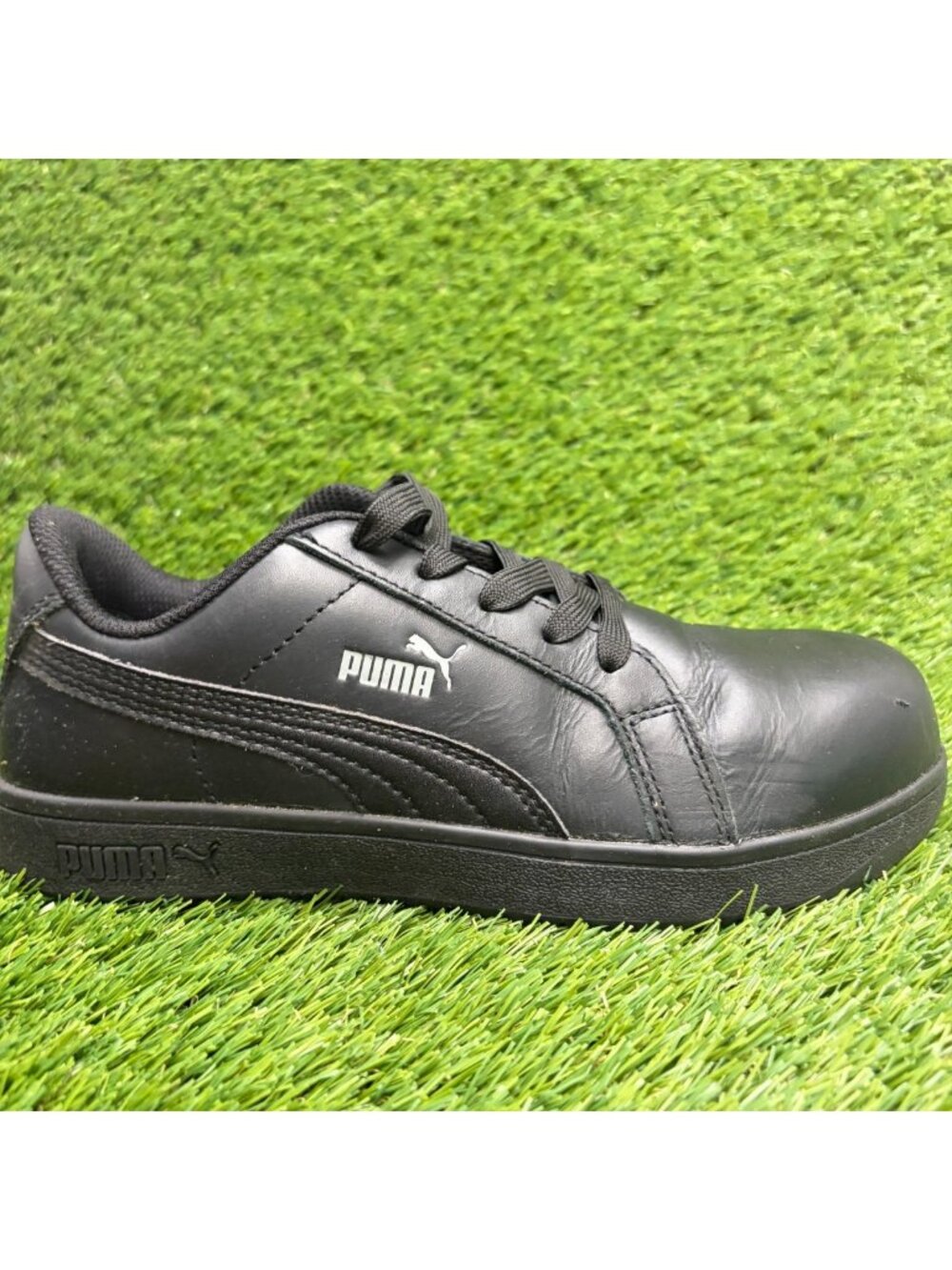 Puma Iconic Womens Size 6.5 Black Composite Toe Safety Work Shoes Sneakers